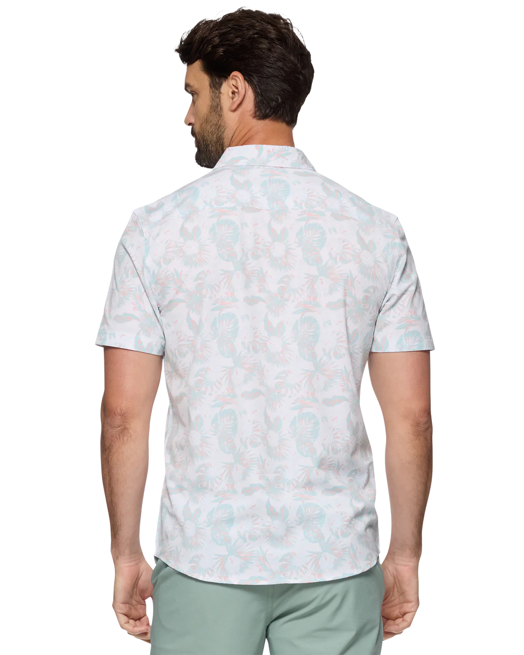 Powell Palm Print Performance Shirt