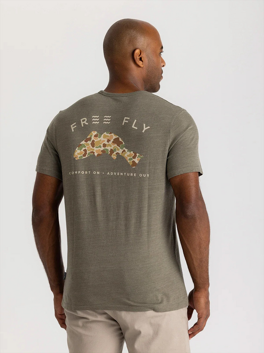Vintage Red Fish Pocket T-Shirt