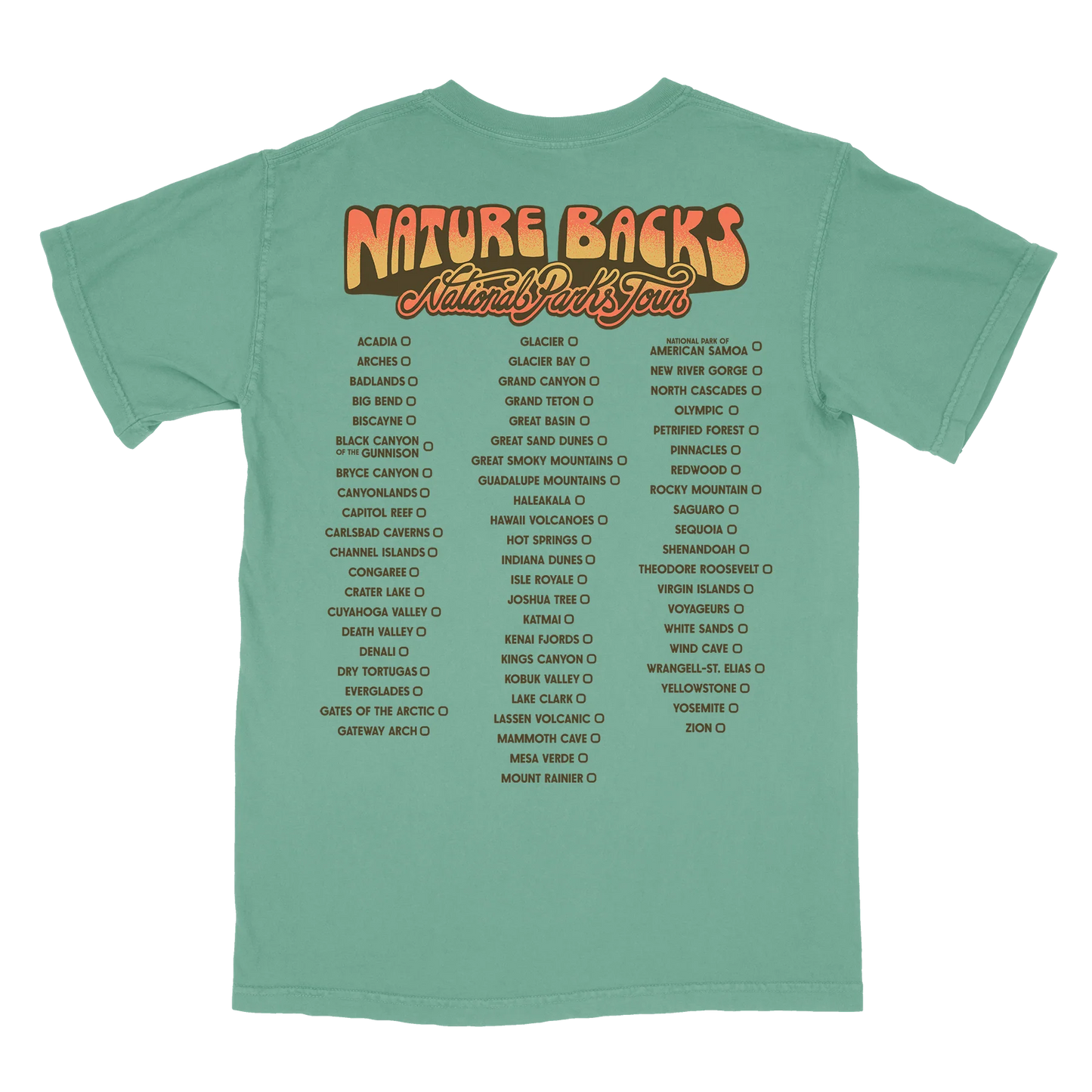 Nature Backs NP Tour T Shirt