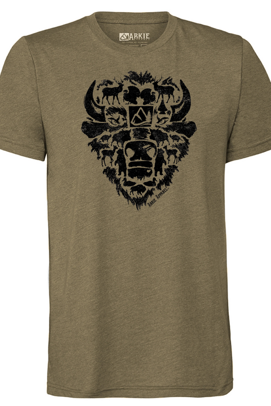 Buffalo Animal Head T-Shirt
