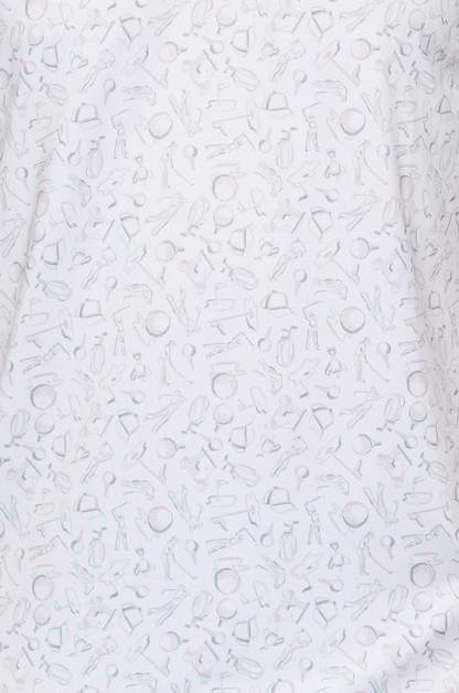 Linton Golf Print Performance Polo